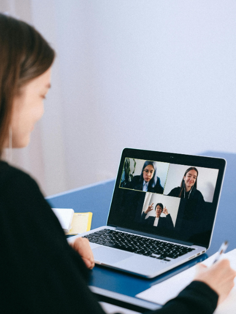 woman on laptop